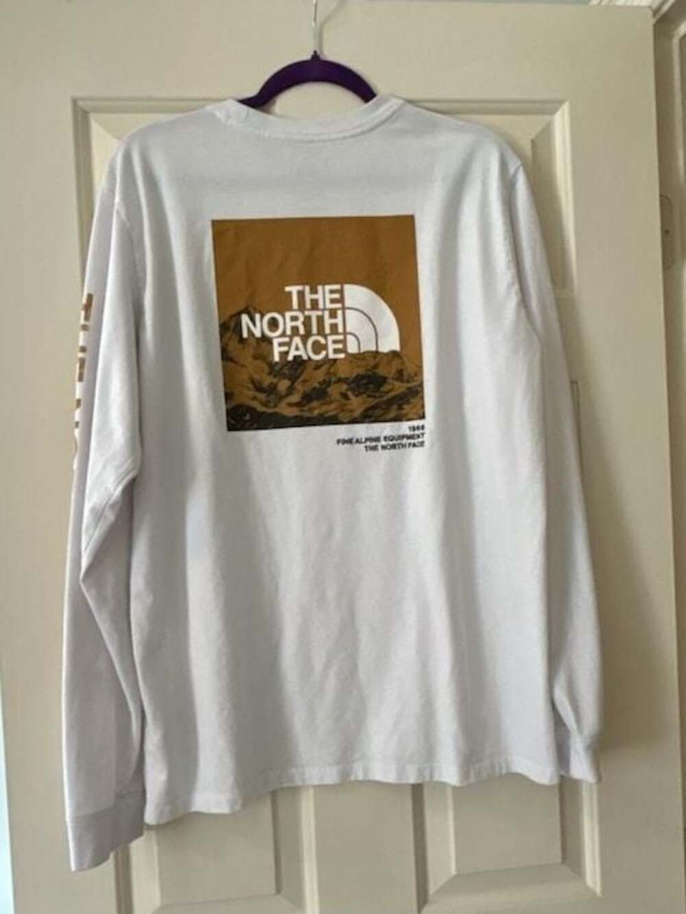 The North Face Men's Long Sleeve Graphic T-Shirt White Size L - Picture 5 of 10